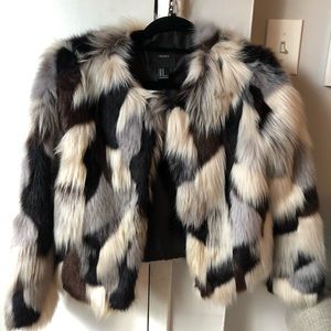Faux fur jacket from Forever 21